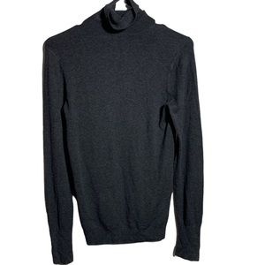 NWT Zara gray long sleeve turtle neck with pearl sleeves size M